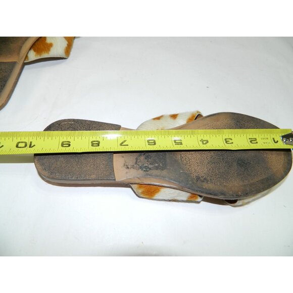Seychelles Womens Cowhide Leather Sandals Size 7.5 Made In Italy Brown Tan Cow - Picture 11 of 14